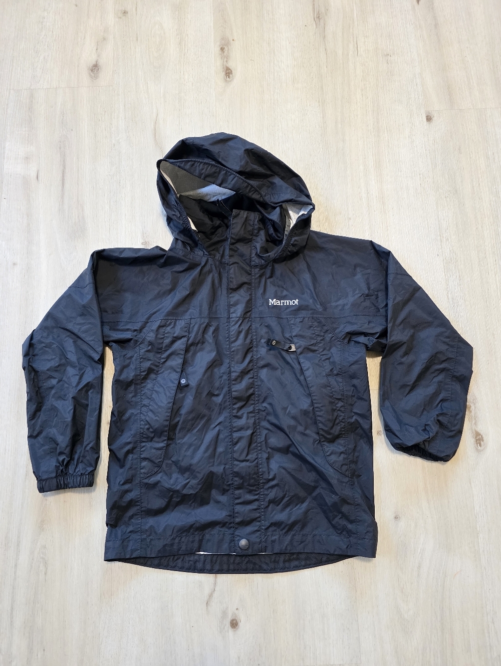 Marmot Kids Rain Jacket Size S Black
